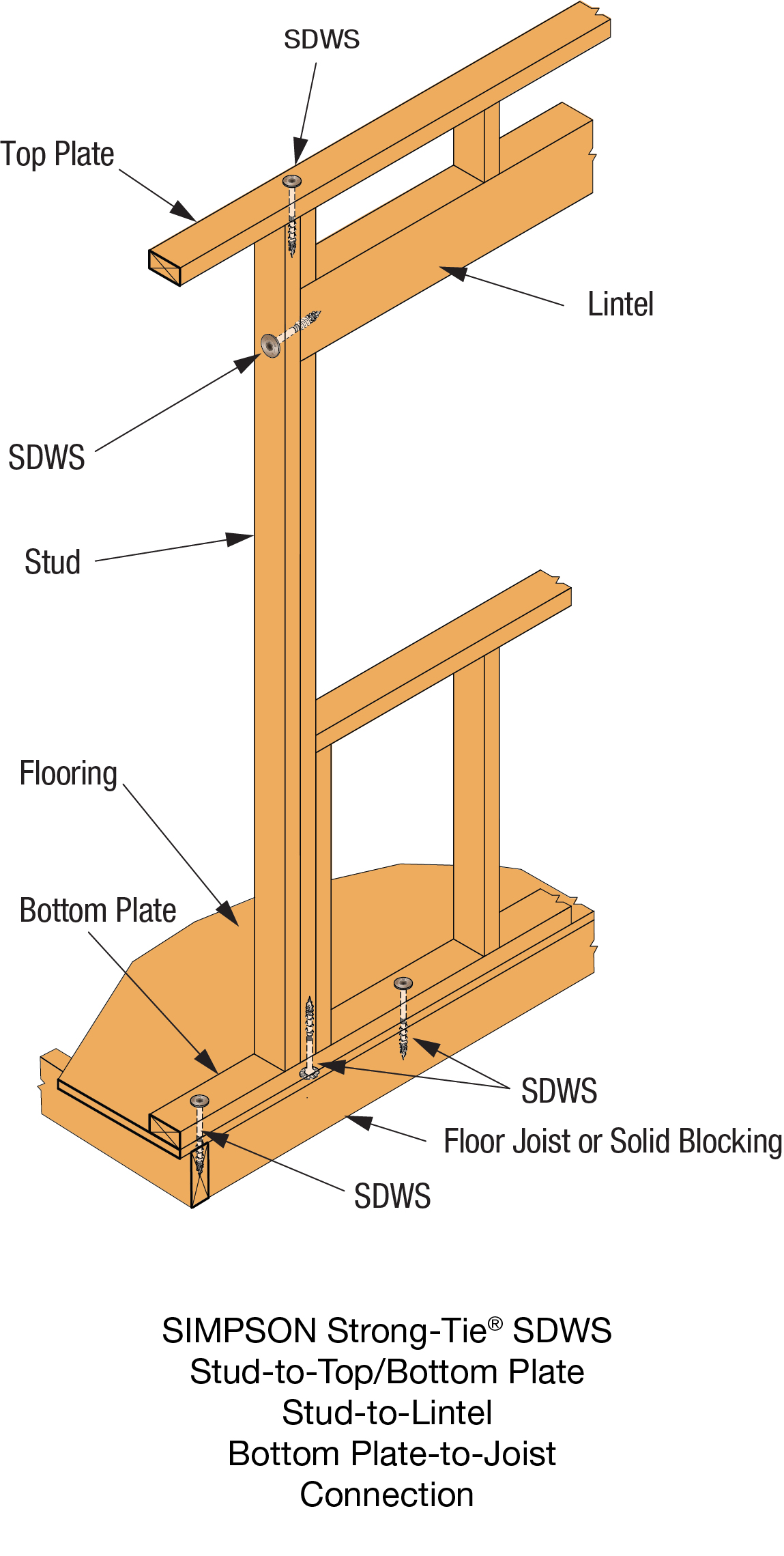 SDWS Timber Screw StrongTie Together we're helping build safer